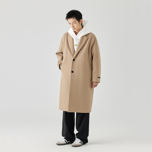 GOLFCROSS Осенне-зимнее длинное однотонное простое ветровка, дышащее и модное пальто, куртка для мужчин и женщин, хлопок цвета хаки, XXL