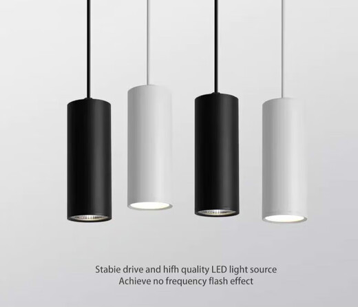 Cypress grid led surface mounted downlight pendant line spotlight cylindrical ceiling type long tube chandelier restaurant office shopping mall boom spotlight 5 watt black diameter 6CM length 20CM