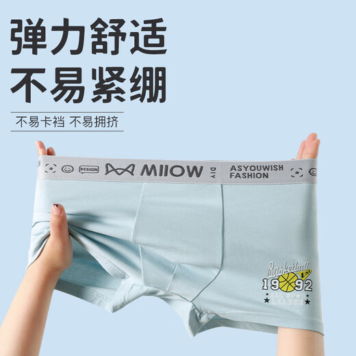 Catman Teenagers Underwear Cotton Boxer Briefs Boys Middle and Large Children Adolescent Students Boxer Shorts XL