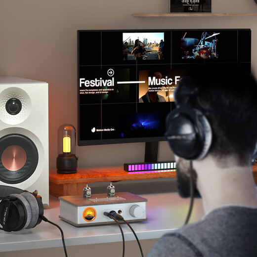 SUCA AUDIO T2 MAX Headphone Amplifier Antique Tube Electronic Tube Preamplifier 4.4mm/XLR True Balanced Headphones High Thrust Desktop Amplifier One More Pair of American GE ECF801 Got Two Pairs of Vacuum Tubes