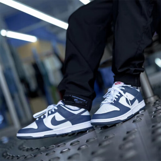 耐克（NIKE）鞋子男 Dunk Low 白藏青经典低帮男子休闲运动鞋轻便舒适复古板鞋 DD1391-400 白藏青 40.5