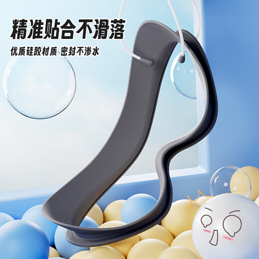 Li Ning (LI-NING) children's large-frame swimming goggles cloth cap boys waterproof anti-fog swimming goggles high-definition diving goggles set 34-16 nautical blue