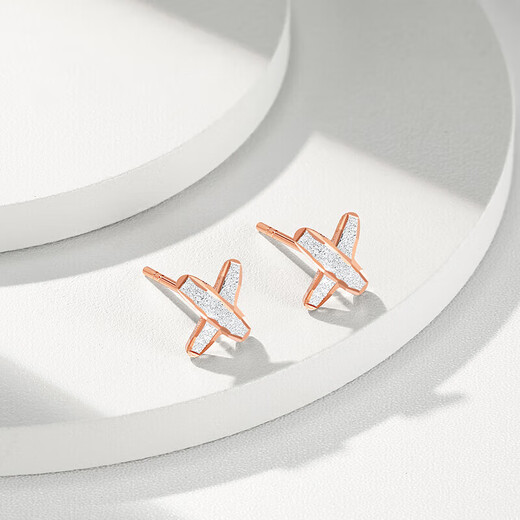 Chaohongji Lottery Gold 18K Gold Earrings Birthday Gift for Women Freshman EEK30008477 Pair