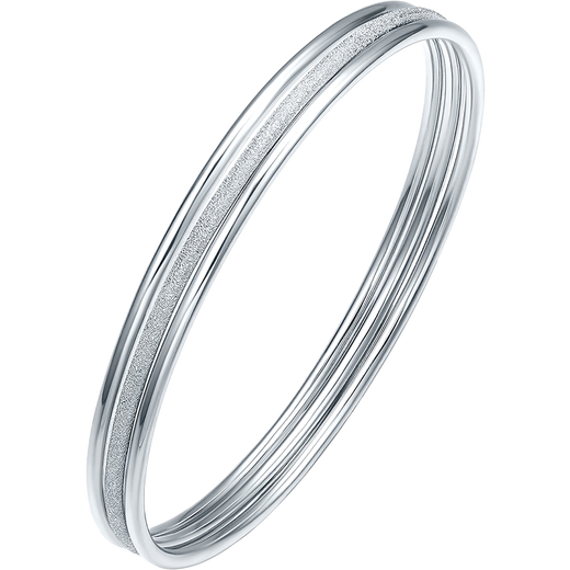 Saturday blessing platinum bracelet for women, multiple options, single birthday gift, glossy, about 5.92g56mm