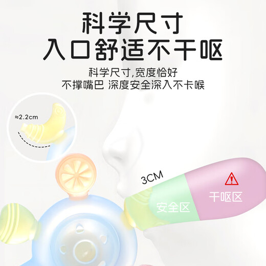 HOY BELL Manhattan hand ball baby toy silicone chewable teether for babies 3 to 6 months old rattle 0 to 1 years old fruit rattle teether blue