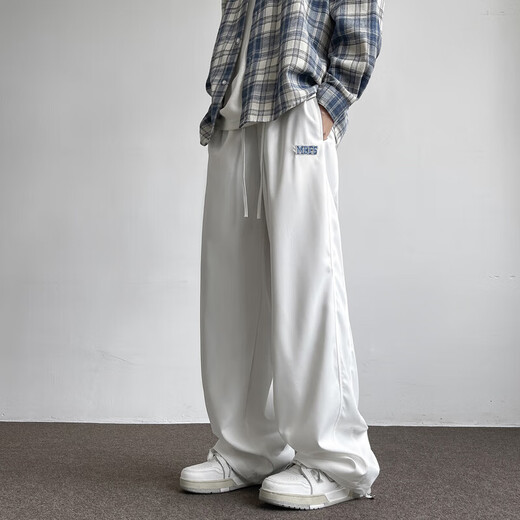 Cotton velvet pants men's autumn and winter new trendy brand loose thickened casual pants men's ankle-tied large size sports trousers A16 dark gray velvet high quality 27 2XL 145Jin Jin equals 0.5kg -165Jin Jin equals 0.5kg