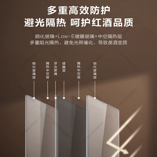 Haier home thermostatic wine cabinet refrigerated display cabinet office wine red wine cabinet trade-in JC-90WGHUD1-33 bottles-90 liters