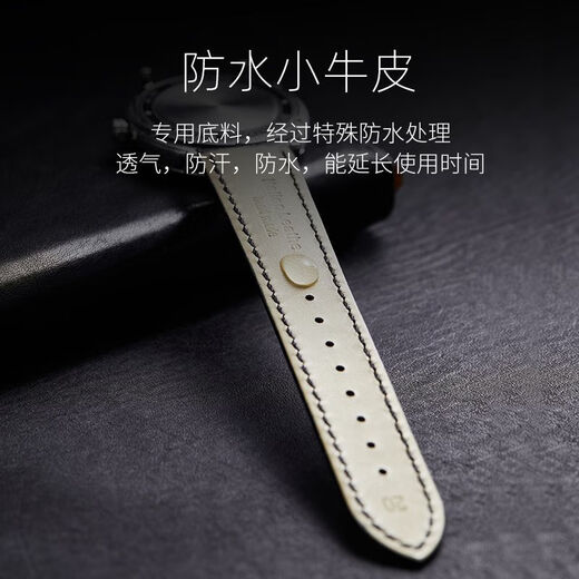 Armani watch strap original genuine leather for men and women suitable for Black Warrior Gypsophila AR1981 2447 2433 black black wire + silver pin buckle 22mm (interface width)