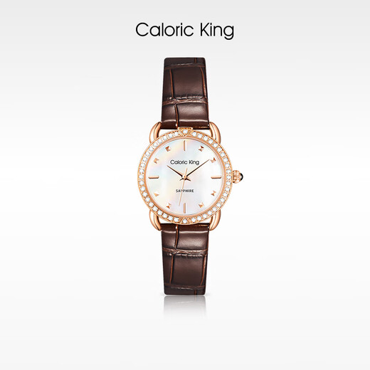 Caloric King经典时尚系列复古摩登感皮带女士手表 CK15619