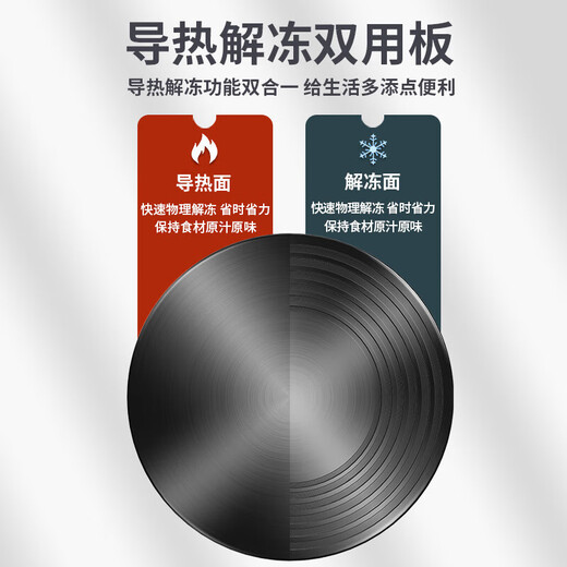 Zhenchu energy-saving heat conduction plate thawing plate gas stove heat insulation plate anti-burn black multi-functional kitchen heat conduction sheet universal artifact heat conduction plate thickened 4mm