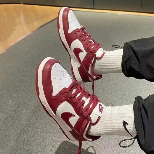 耐克（NIKE）休闲鞋男鞋秋冬季新款运动鞋Dunk Low百搭低帮板鞋DD1391-601 DD1391-601白红 41