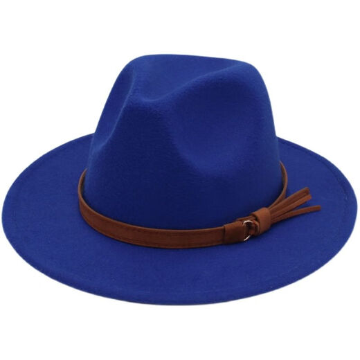 Oppenheimer Hat Fedora Fedora Hat Men's and Women's British Style Jazz Hat Big Brim Retro Gentleman Top Hat Dark Gray l59-62cm