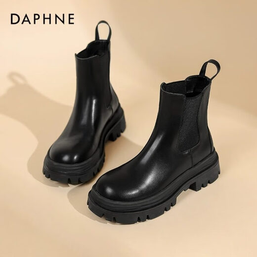 Чиновник Daphne Martin Boots for Women 2024 Новые ботинки для женщин осень-осень и зимние универсальные короткие ботинки для женщин дымоходов с толстыми женскими сапогами Челси.