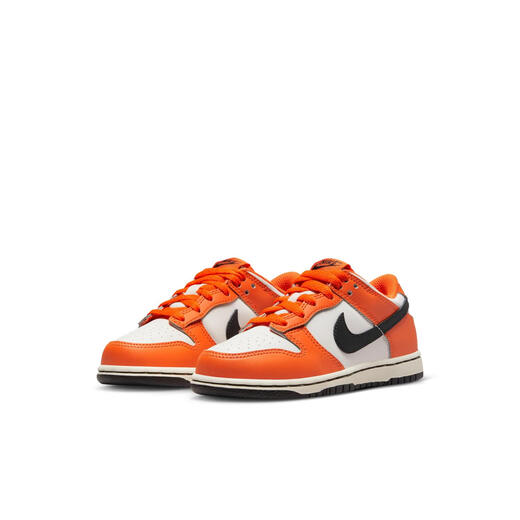 Nike (NIKE) Dunk Low (PS) Children's Sports Shoes DH9756 Overseas Direct Mail 003 Phantom Gray White/Black/Safe Orange 35