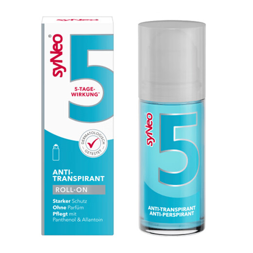 SyNeo water-resistant antiperspirant lotion imported from Germany, unscented, removes armpit sweat odor and body odor, unisex and unscented rolling beads for pregnant women 50ml