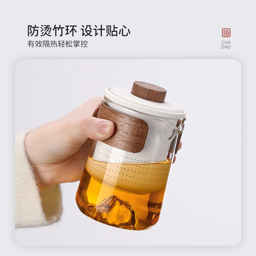 Unclumsy outdoor travel tea set portable travel camping business trip tea set quick cup Ya Baiyunhai one pot three cups