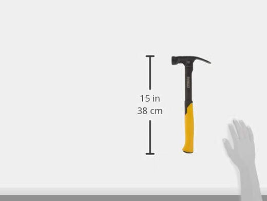 DEWALT 340g MIG welding hammer, all-steel one-piece forging, claw-type claw hammer, dedicated for woodworking and decoration