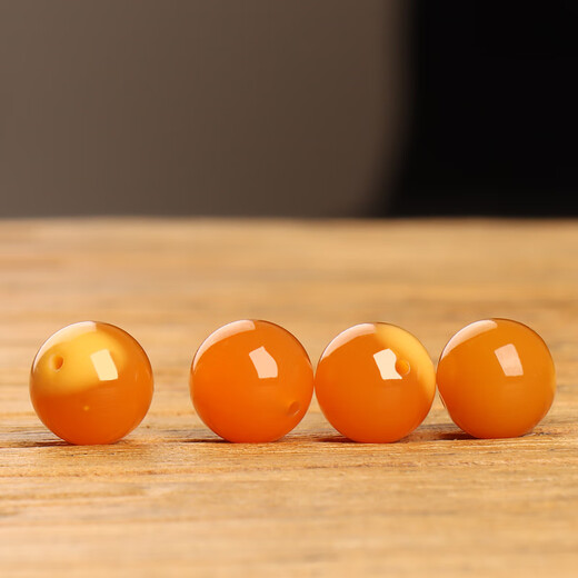 Jianying silk natural Burmese topaz loose beads single diy handmade beads Xingyue Bodhi text play with beads multi-jewel Burmese red beads 6A jade 14mm 1 piece (slightly flawed