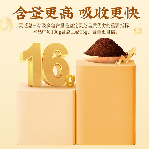 Beijing Tongrentang Break Wall Ganoderma Lucidum Spore Powder Changbaishan Ganoderma Lucidum Powder Adults Middle-aged and Elderly Enhanced Immunity Tonic Health Products Blue Hat