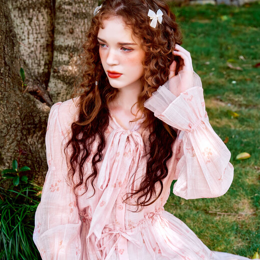 Wancaoyi 2025 spring new suit H06221419 light pink S