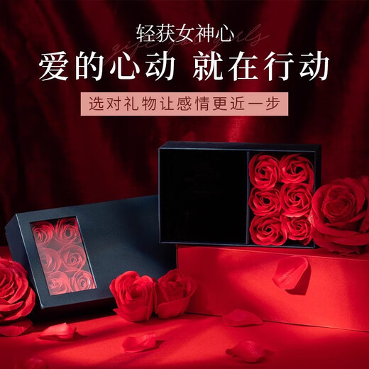 BJYL [Blooming Flowers] Camellia Ring Girl Friends Ring A niche Design Simple Opening Couple Gift Couple + Exquisite Gift Box
