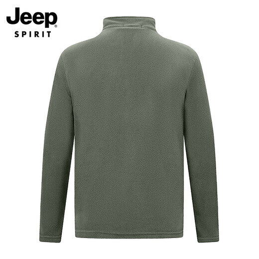 JEEP SPIRIT Jeep sweatshirt men's spring and autumn men's long-sleeved casual men's fleece jacket men's top military color XL