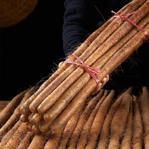 Jingxijia Authentic Wenxian sandy soil yam, fresh soft glutinous iron bar yam, premium gift box - new and old packaging shipped randomly, 5Jin Jin equals 0.5kg gift box