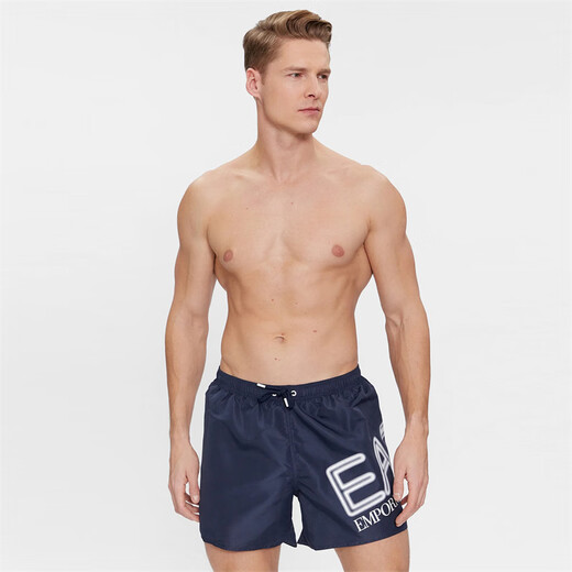 ARMANI/Armani EA7 Men's Fashionable All-Match Beach Pants Casual Sports Shorts 902000 4R736 Blue Orange 6935 46