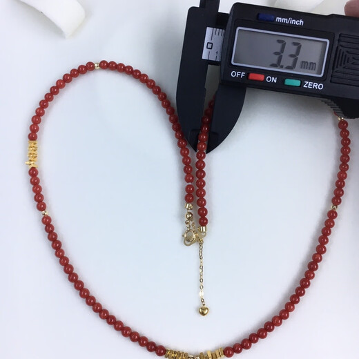 Zhaohao Coral Necklace Zodiac Year Ball Necklace