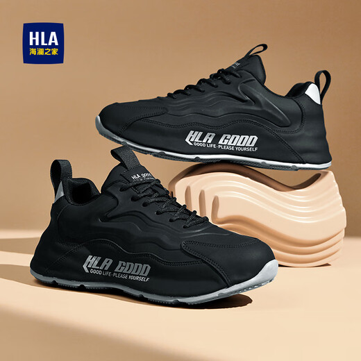 Heilan House (HLA) Men's Shoes Fashion Thick Sole Sports and Casual Shoes Men's HAAXXM3DAC279 Black 40