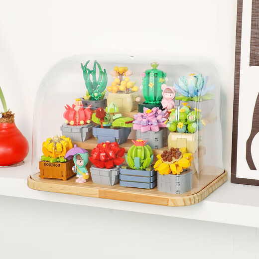 费米兼容乐高儿童拼装积木玩具男女孩生日礼物1158颗粒多肉联萌S2228