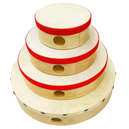 Orff奥尔夫乐器 羊皮手鼓 原木色羊皮鼓儿童 手鼓幼儿玩具手拍鼓 8寸