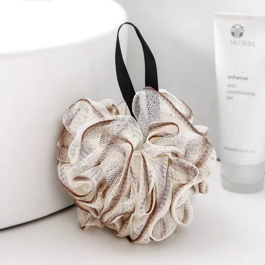 Bathing and bathing balls, pet bathing flowers, foaming bath supplies for cats and dogs, large bathing flowers that do not fall apart when soaking in the bath, gradient bathing ball - peach pink - 1 piece