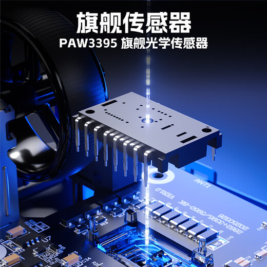 Wolf Spider (AULA) High-End-Gaming-Maus der SC900-Serie, kabellose 2,4G/Bluetooth/kabelgebundene Drei-Modus-Verbindung, leicht, Hot-Swap-fähiger Akku, austauschbar, maximale Dual-8K-Return-Rate, einzelner Akku SC900-white-PAW3395