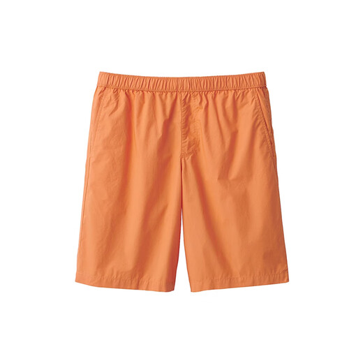 MUJI Men's Washed Plain Shorts Men's Pants Summer Style Loose Casual Pants Men's Orange AED10A4S L (175/88A)