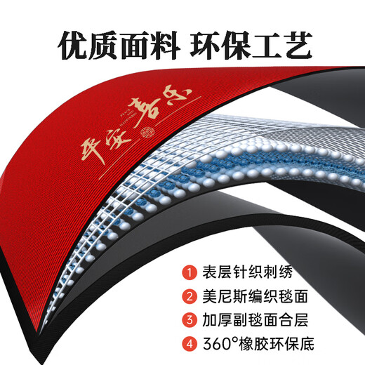 Southern Life home entry floor mat light luxury high-end foot mat entry door red thickened door mat door mat non-slip mat high-end carpet