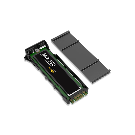 ICY DOCK艾西达克 4盘位M.2 NVMe SSD硬盘盒PCIe5.0转接卡PCIe4.0硬盘抽取盒免工具安装可抽取MB204MP-B/1B MB204MP-1B(PCIe4.0版)