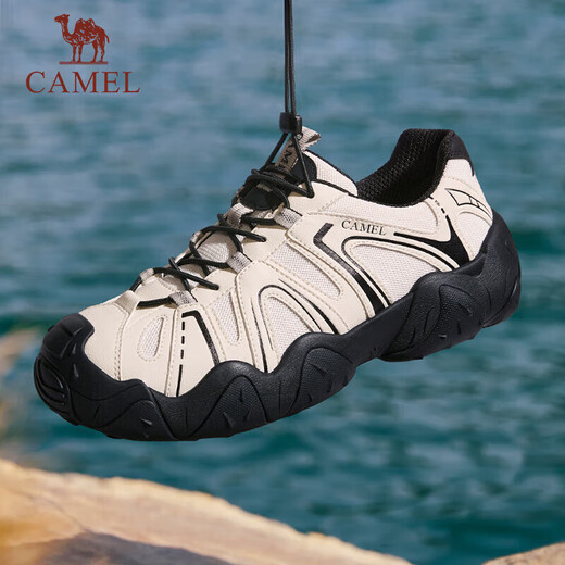 CAMEL Yunshan Outdoor Autumn Hiking and Mountaineering Casual Ugly Cute Shoes for Couples G15S076104 Beige/Black 42