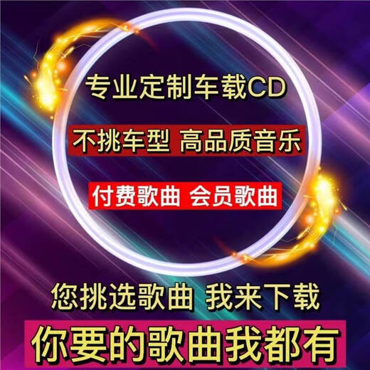 Car CD customized disc lossless high-quality vinyl platinum burning Douyin pop music songs customized a 17-song cda lossless sound quality