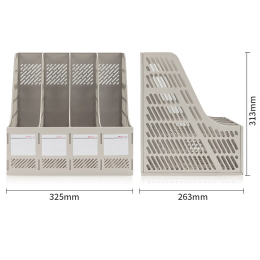 Deli deli 2 paquetes Cuad Archivo Box (Gray) 9848