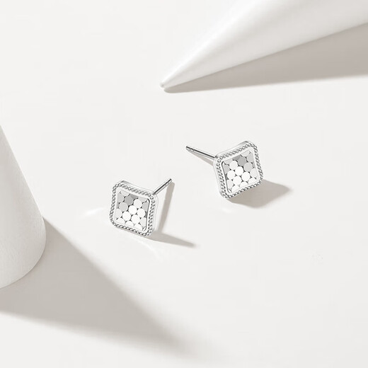 Trendy Acer PT950 Platinum Earrings Women's Birthday Gift Price Modern EEP40000508 One Pair Approximately 1.9g