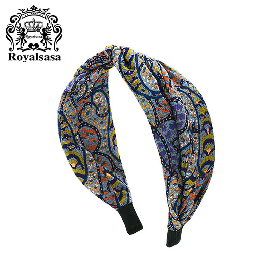 Royal sasa European and American style wide-brimmed women's hair hoop Korean retro Internet celebrity super fairy head hoop sweet and versatile headwear