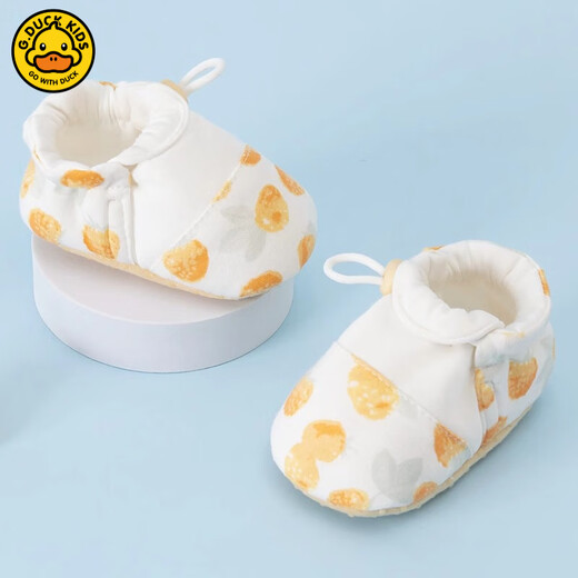 G.duck Little Yellow Duck Säuglingsschuhe für Neugeborene, 0–3–6 Monate, männliche und weibliche Babys, 12 Monate, Fußschutz, warmes Kleinkind, Frühling, Kaninchen, 12 12 cm, empfohlen für 6 Monate