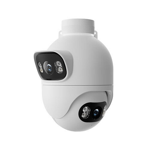 Xiaobai surveillance camera monitor home 360-degree no blind spots with night vision panoramic rotation mobile phone remote wireless wifi high definition waterproof rural room outdoor Xiaomi machine suitable for Mijia APP dual camera 10 million + 64G card Mijia APP dual screen camera