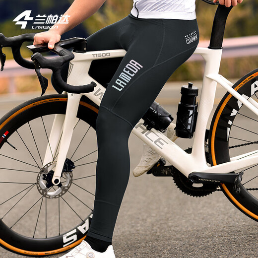 Lampada Cycling Pants Men's Pants All-Season Cycling Suit Road Cycling Cycling Equipment Bib Pants Rising Sun Lightweight Version Xiaolan Pants-Rising Sun Trousers-Black M (50-60kg)