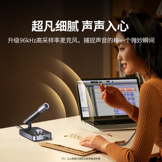 Greenlink USB computer desktop microphone DSP noise reduction independent capacitor microphone desktop computer notebook video conferencing online class game live broadcast external microphone suitable for speakers 35345