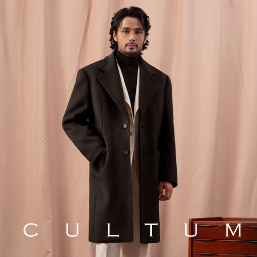 CULTUM 100% Lana Chester Abrigo De Lana De Longitud Media para Hombre Abrigo Informal Engrosado De Invierno De Longitud Media para Hombre Negro Sin Forro XL