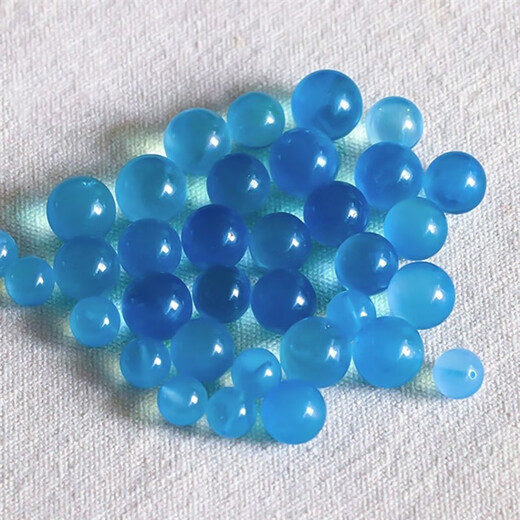 Core fragrance natural ice species aquamarine single bead blue gemstone bracelet loose bead blue bracelet for women multi-treasure round bead accessories pendant for men collection grade 13MM with holes