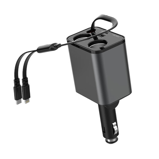 Digalen car charger with line 159w super fast charging suitable for Xiaomi Apple 17 Huawei vivo Honor oppo mobile phone one-to-two cigarette lighter five-in-one mobile phone charger