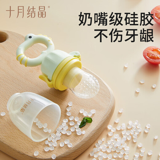 October crystallized baby food, chewable baby food, fruit and vegetable food supplement, fruit and vegetable teether, pushable, Rouge Snow, 1 pack, comes with a small mesh bag, and comes with a large and small mesh bag.